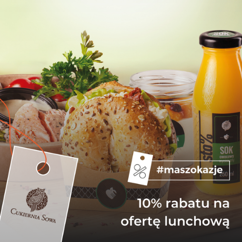 10% rabatu na ofertę lunchową