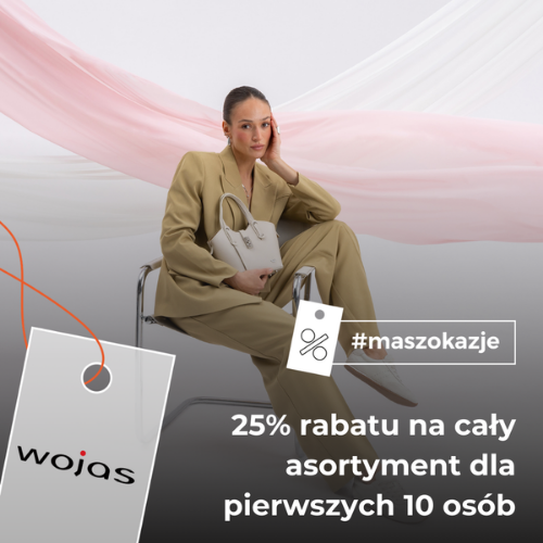 25% rabatu na cały asortyment dla pierwszych 10 osób