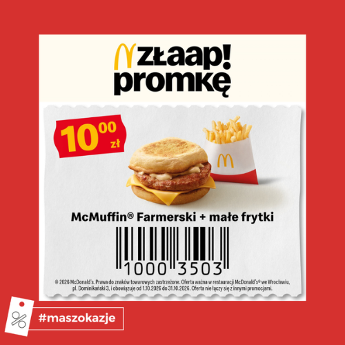 McMuffin Farmerski + małe frytki za 10zł