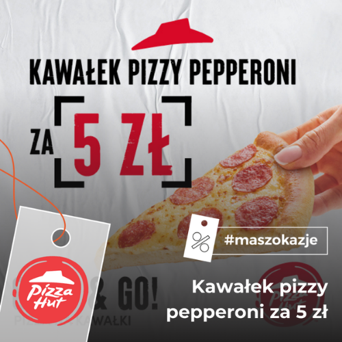 Kawałek pizzy pepperoni za 5 zł