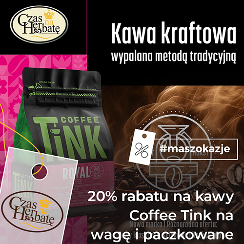 20% rabatu na kawy Coffee Tink na wagę i paczkowane