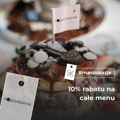10% rabatu na całe menu