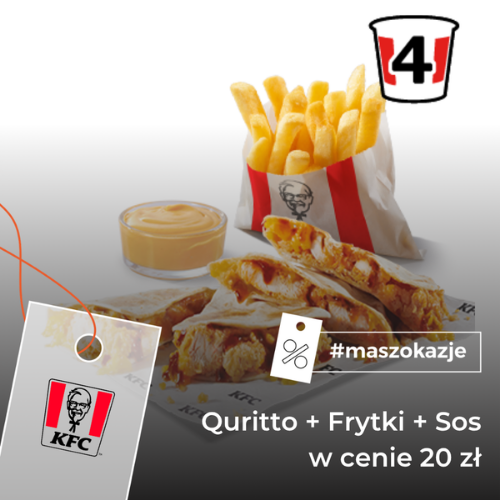 Quritto + Frytki + Sos
 w cenie 20 zł