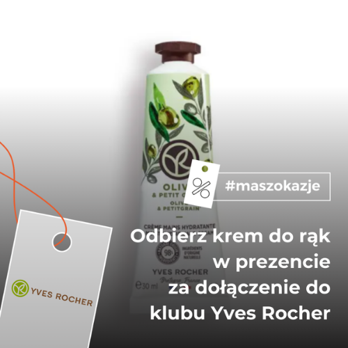 Odbierz krem do rąk w prezencie za dołączenie do klubu Yves Rocher