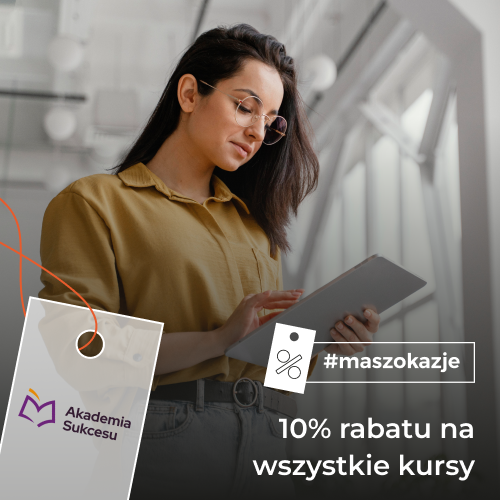 10% rabatu na wszystkie kursy