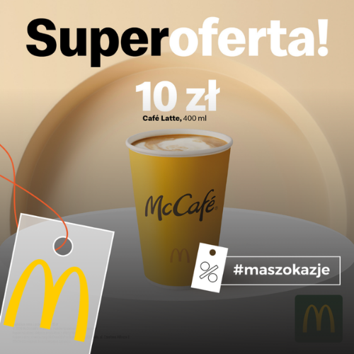 Cafe Latte w cenie 10 zł*