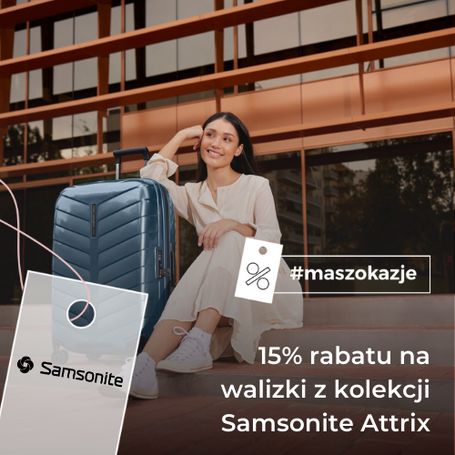 15% rabatu na walizki z kolekcji Samsonite Attrix