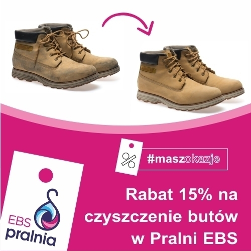 Rabat 15% na czyszczenie butów w Pralni EBS