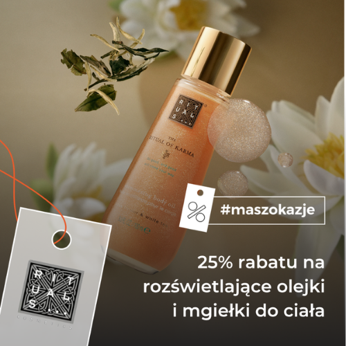 25% rabatu na rozświetlające olejki i mgiełki do ciała*