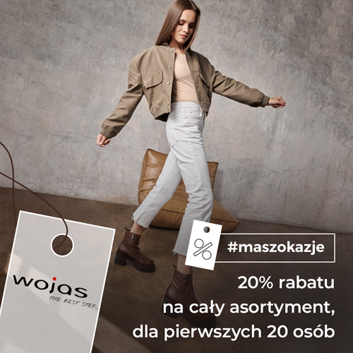 20% rabatu na cały asortyment, dla pierwszych 20 osób