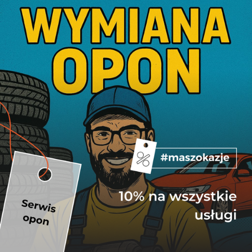 10% rabatu na wszystkie usługi w Serwisie Opon