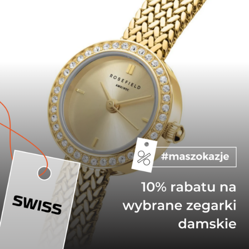 10% rabatu na wybrane zegarki damskie
