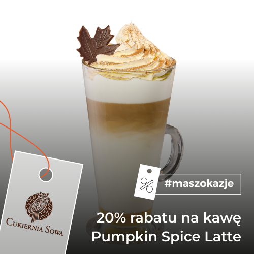 20% rabatu na kawę Pumpkin Spice Latte