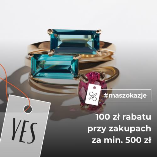 100 zł rabatu przy zakupach za min. 500 zł