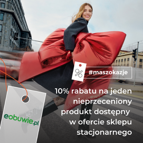 10% rabatu na jeden nieprzeceniony produkt dostępny w ofercie sklepu stacjonarnego