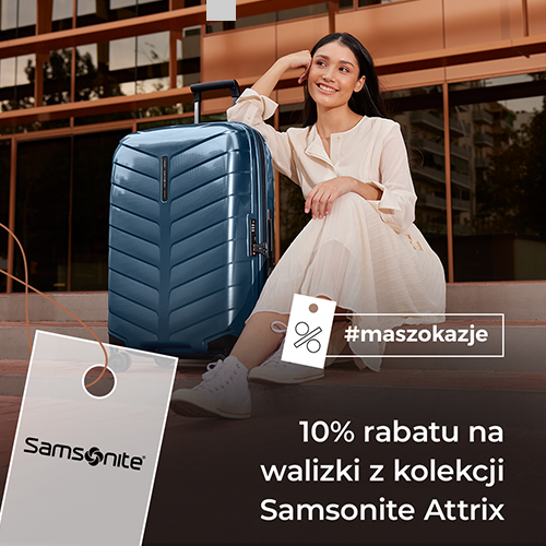 10% rabatu na walizki z kolekcji Samsonite Attrix