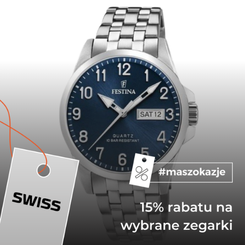 15% rabatu na wybrane zegarki