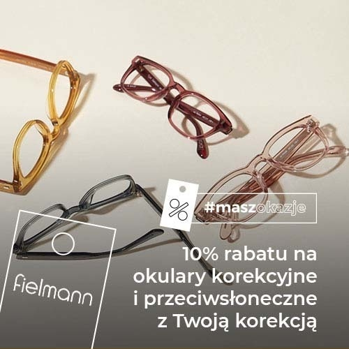 10% rabatu na okulary korekcyjne i przeciwsłoneczne z Twoją korekcją*