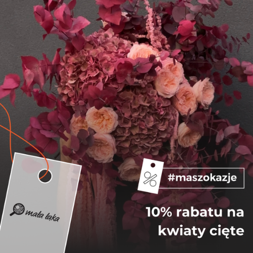 10% rabatu na kwiaty cięte
