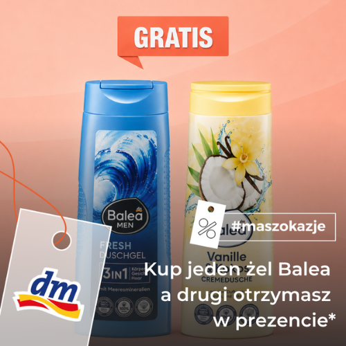 Kup jeden żel Balea a drugi otrzymasz w prezencie*