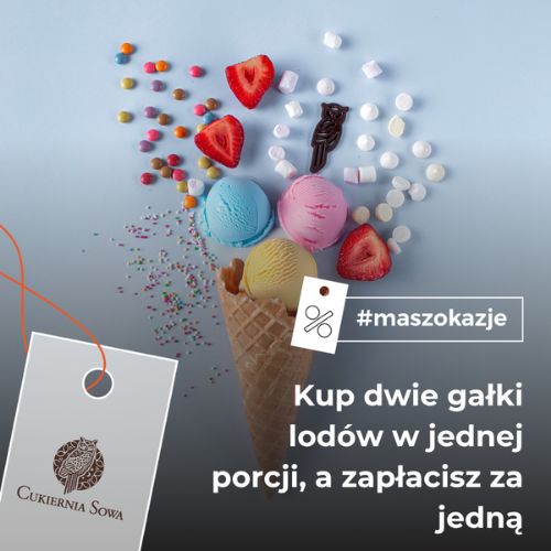 Kup dwie gałki lodów w jednej porcji, a zapłacisz za jedną