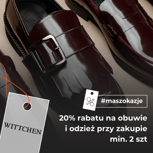 20% rabatu na obuwie i odzież przy zakupie min. 2 szt*