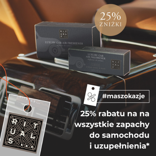 25% rabatu na wszystkie zapachy do samochodu i uzupełnienia*
