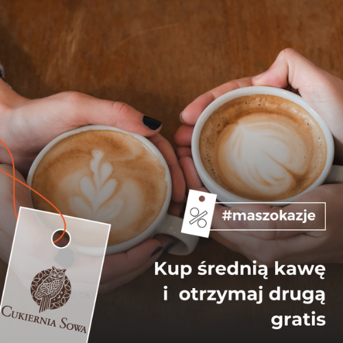 Kup średnią kawę i otrzymaj drugą gratis