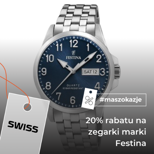 20% rabatu na zegarki marki Festina