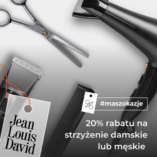 20% rabatu na strzyżenie damskie lub męskie