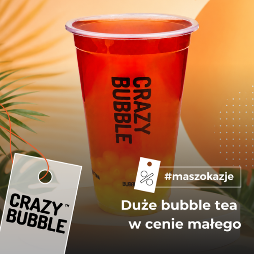 Duże bubble tea w cenie małego