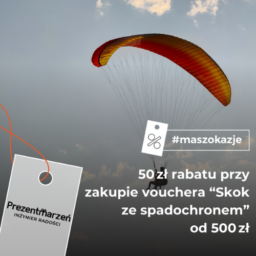 50 zł rabatu przy zakupie vouchera 