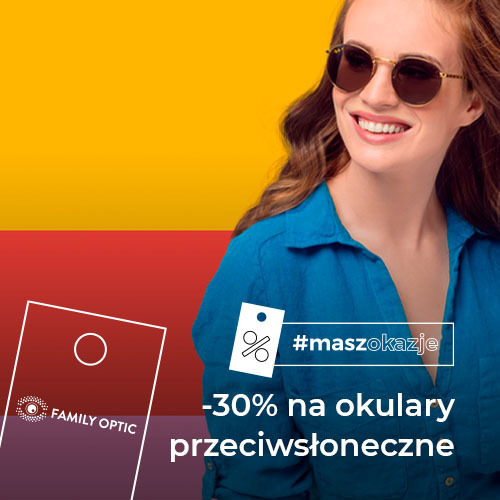 Rabat 30% na okulary przeciwsłoneczne!!!