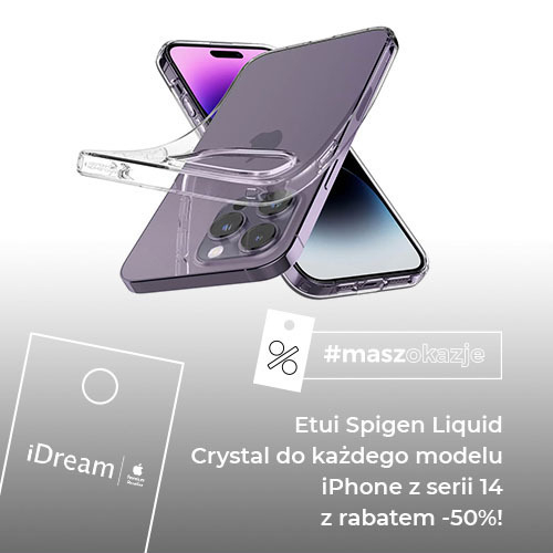 Etui Spigen Liquid Crystal do każdego modelu iPhone z serii 14 z rabatem -50%!